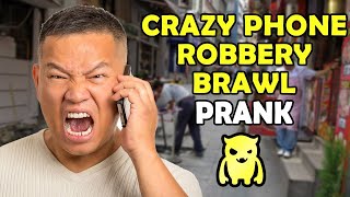 Crazy Phone Robbery Brawl  Ownage Pranks [upl. by Astrea805]