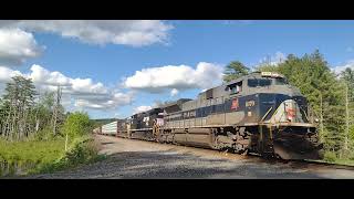 NS Wabash heritage unit leads 30T [upl. by Lecirg]