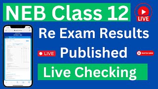 NEB 12 Re Exam Results Published Live Checking  How to Check NEB Class 12 Purak Results in 2081 [upl. by Antonia]