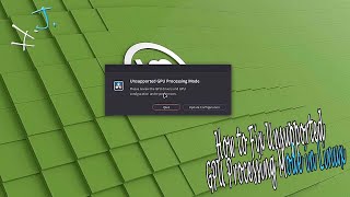 How to Fix Unsupported GPU Processing Mode in Linux mint Ubuntu [upl. by Atnuahsal]