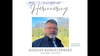 NG Kerk Vredendal  Gedenkdiens van Koegies Koegelenberg [upl. by Enel]