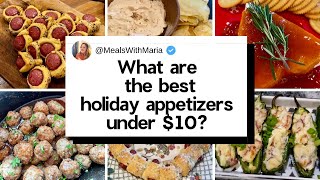 My Top 10 Holiday Appetizer Recipes Under 10 for Christmas [upl. by Neved]