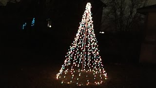 How to Make a Christmas Tree out of Christmas Lights [upl. by Tdnaltroc]