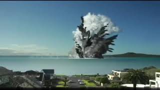 Tonga Underwater Volcanic Eruption Caught by a CCTV tonga [upl. by Dupuis]