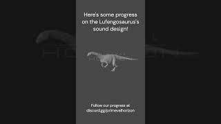 Lufengosaurus Sound Design Progress shorts dinosaur survival [upl. by Yeznil]