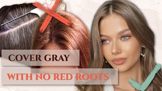 The Secret To Gray Coverage With NO Brassy Red Roots [upl. by Inerney]