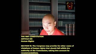 THE 1987 CONSTITUTION ART 13 HUMAN RIGHTS SECTION 19 [upl. by Moffitt518]