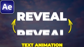 Text Reveal Animation in After Effects  Sliding Text Animation [upl. by Niuqauj]