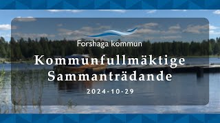 Kommunfullmäktige sammanträde 20241029 [upl. by Alano573]