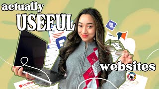 12 UNIQUE and USEFUL WEBSITES for students that aren’t JUST AESTHETIC lmao 💻 [upl. by Notsgnal]