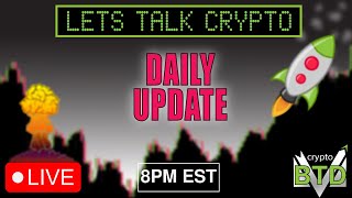 📢DAILY CRYPTO MARKET UPDATE 👀💥LETS TALK CRYPTO Bitcoin Ethereum amp ALTS [upl. by Gweneth]