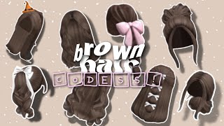 10 Bloxburg And Berry Avenue Brown Hair CODES [upl. by Nnairak]