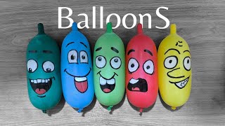 Making Slime with Funny Balloons  Satisfying Slime video 1 [upl. by Four]