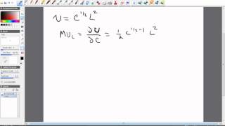 Marginal Rate of Substitution MRS LaborLeisure Choice Model [upl. by Avle]