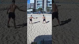 Beach tennis  errado beachsports beachgame volleyball beachsport beachtennis beachhandball [upl. by Jerrilee]