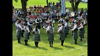 Glengarry Highland Games Mass Bands Maxville 2024 [upl. by Danie]