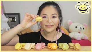 ASMR MINI MACARONS  Eating Sounds [upl. by Sochor301]