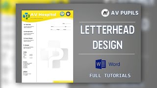 How to Create Professional Letterhead in MS Word letterhead msword avpupils [upl. by Guillema]