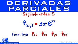 Derivadas parciales de segundo orden  Ejemplo 5 [upl. by Assilam923]