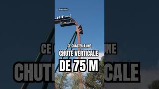 Ce coaster a une CHUTE VERTICALE de 75 mètres 🎢 [upl. by Adnawad]