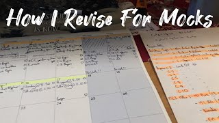 How I Revise For Mocks Alevel amp GCSE [upl. by Larkins784]