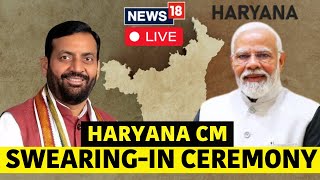 Haryana CM Live Today  Nayab Singh Saini Today News  PM Modi  Amit Shah  BJP News Live  N18L [upl. by Donald468]