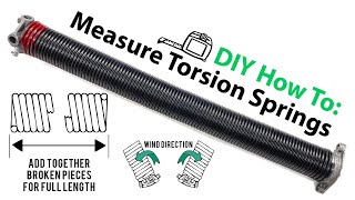 Torsion Spring DIY Fix  How To Measure for Replacements [upl. by Acirderf854]