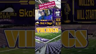 Breaking Nick Mullens Named vikings Starting QB shorts skol nfl [upl. by Gaylor460]