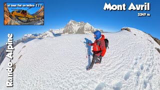 Randonnée Alpine  Mont Avril 3347 m   VTT et Hélicoptère [upl. by Ralston]