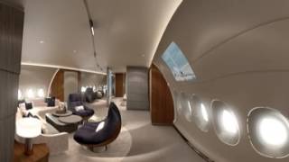 VR 360° LHT Airbus A350 VIP [upl. by Matthews610]