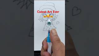 Cute Girl Drawing 😱🥰😱shorts drawing kids ytshorts trending yt [upl. by Collimore]