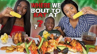 WHERE WE BOUT TO EAT AT COLLAB WITH ANTWAIN  KING CRAB SEAFOOD BOIL MUKBANG  QUEEN BEAST [upl. by Ecinahc]