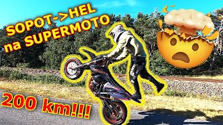 ZALICZYLIŚMY HEL NA SUPERMOTO 😱 wyjazd nad morze z ekipą i ile pali Honda CR250 🔥 [upl. by Halona]