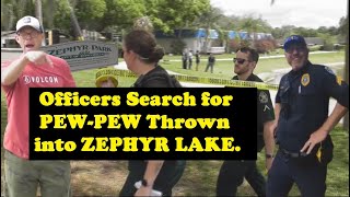 Individual THROWS W34P0N INTO LAKE according to a young witness fishing in ZEPHYR LAKE Zephyrhills [upl. by Atnim]