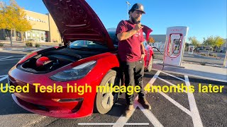 80k miles Used Carvana red Tesla high mileage 2023 4 months later [upl. by Tri]