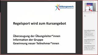 Vereine  vom Regelprogramm zum Kurs Sendung vom 10102022 [upl. by Yeargain]