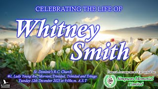 Funeral Service of Whitney Smith [upl. by Shing]