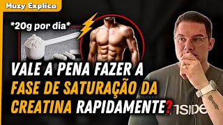 VALE A PENA FAZER A FASE DE SATURAÇÃO DA CREATINA  Muzy Explica [upl. by Gladdy287]