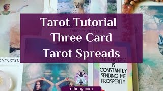 Tarot Tutorial  Two Three Card Tarot Spreads  Beginner Tarot Spreads [upl. by Blessington758]