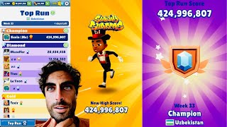 Over 420 MILLION Points on Subway Surfers No Hacks or Cheats [upl. by Glennis]