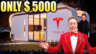 Elon Musk Unveils 5000 Tesla Tiny House [upl. by Worth327]