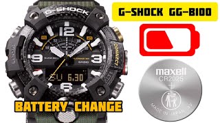 how to change the Battery gshock mudmaster GGB100 tutorial  watchservicebd [upl. by Heall]