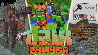 Minecraft 1214 Snapshot 24w45a Co Nowego NOWE A NIE DZIAŁA XD [upl. by Nabe]