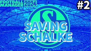 saving schalke episode 2 the season begins football manager 2024 [upl. by Nnaeirrac]