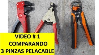 Video 1 Comparando 3 pinzas pelacable automáticas [upl. by Isus]