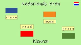 Nederlands leren Kleuren Les 7 [upl. by Merrili]