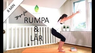 8 min yoga för rumpa och lår  Annas yoga studio [upl. by Azerila]