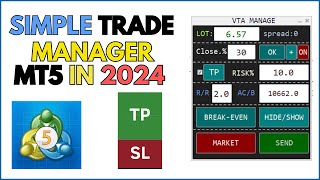 This Tool Will Make Make LotSize Calculations Alot Faster For MT5  Metatrader Trade Management Tool [upl. by Reppart]