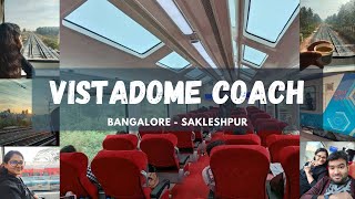 Vistadome Coach Bangalore to Sakleshpur Vistadome Coach Train Journey Vistadome [upl. by Nojel]