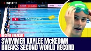 Swimmer Kaylee McKeown Breaks Second World Record [upl. by Christel811]